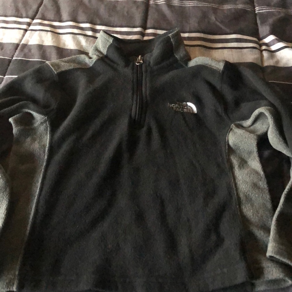 The North Face half zip fleece pullover.